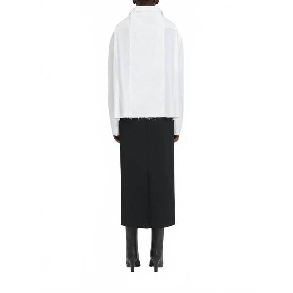 NEW MAISON MARGIELA women's long-sleeved shirt in white - Picture 2 of 4